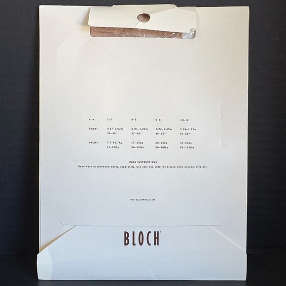 Bloch Childrens Footed Tights Small 4-5 Lt. Tan Nylon/Lycra Durable & Comfortabl - Picture 4 of 6